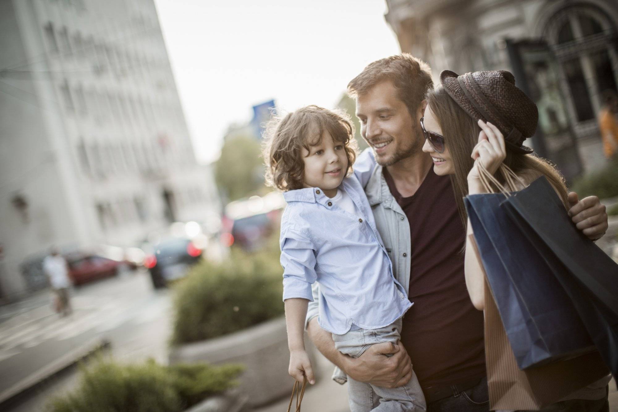 Happy young family Happy young family