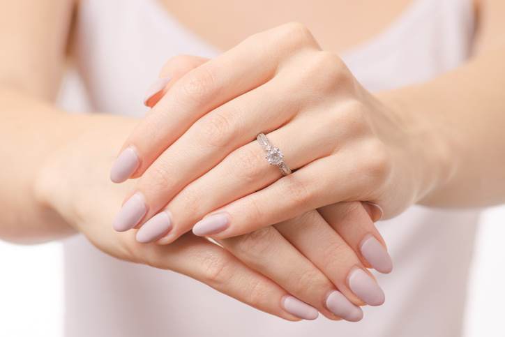 Female hand a ring